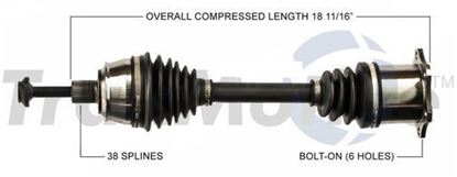 Picture of Audi A8 Right Front CV Shafts 2003-2009 4E0407272Q