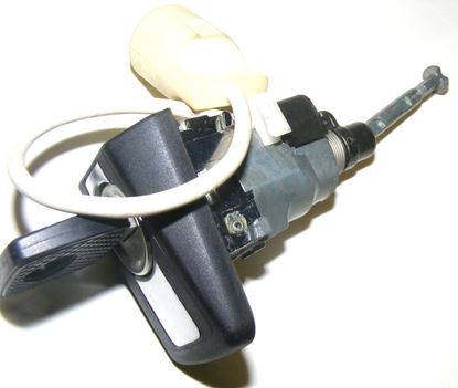 Picture of door lock tumbler with key, 1247604977